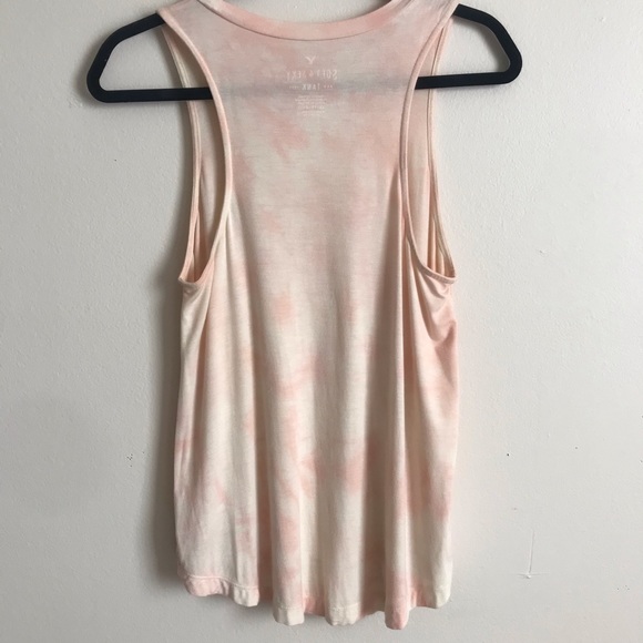 AMERICAN EAGLE Soft & Sexy Cream and Peach Tank - Picture 2 of 3